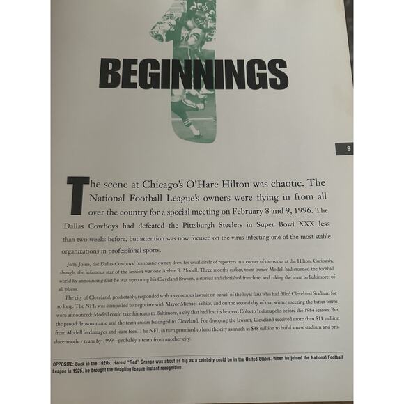 Inside Football Greg Garber HC/DJ/1998 Metro Books Football NFL History - Picture 12 of 16